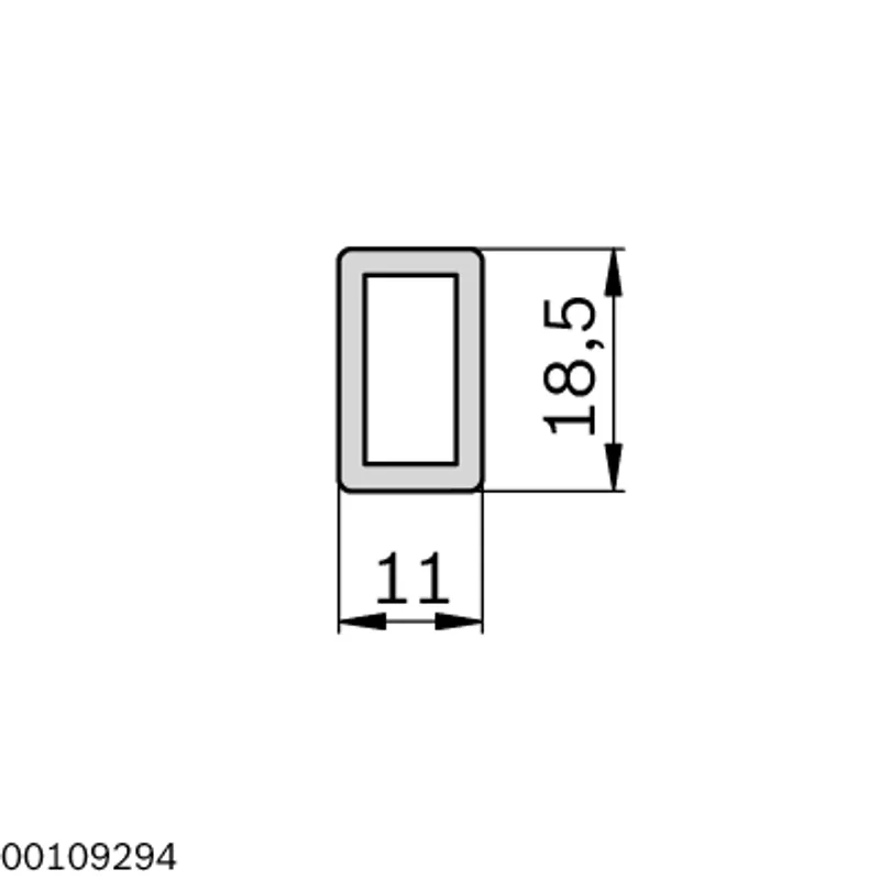 INSERTION PROFILE L=3000 GREY — photo 2 of 2