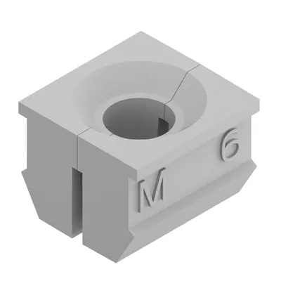 EXPANDER NUT M6 GREY