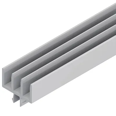 SLIDING DOOR PROFILE 10 PVC L=2000MM GREY