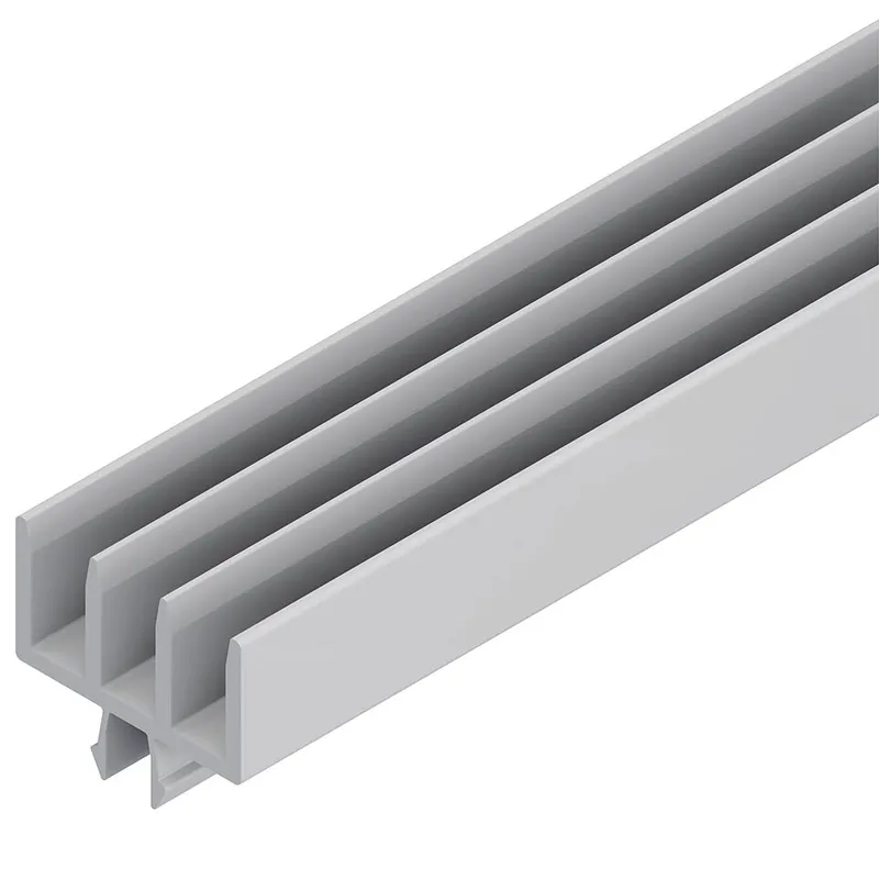 SLIDING DOOR PROFILE 10 PVC L=2000MM GREY — photo 1 of 2