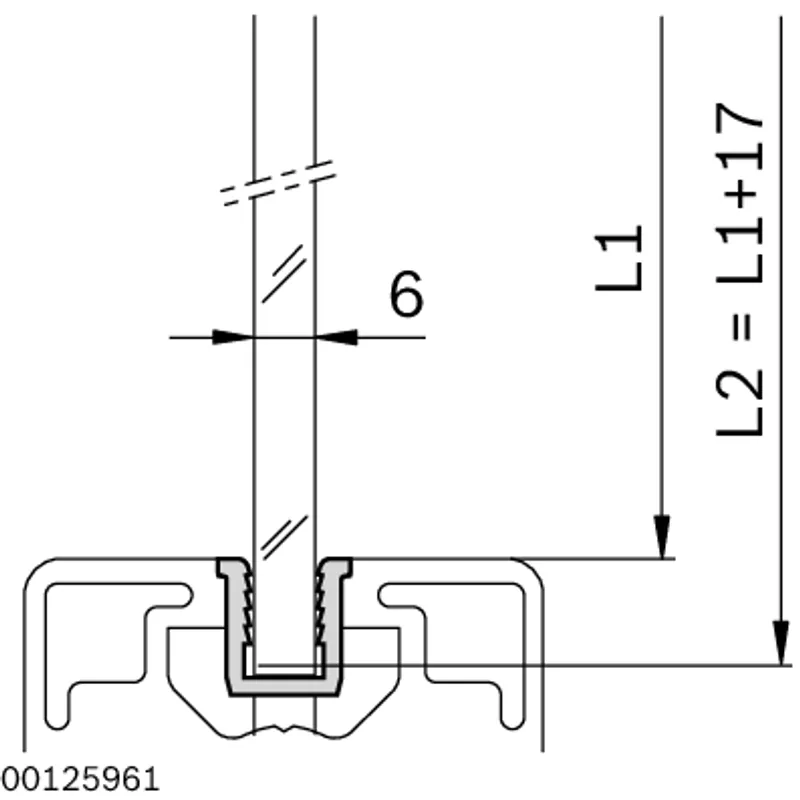 SLOT PROFILE 10 L=2000MM GY — photo 2 of 5
