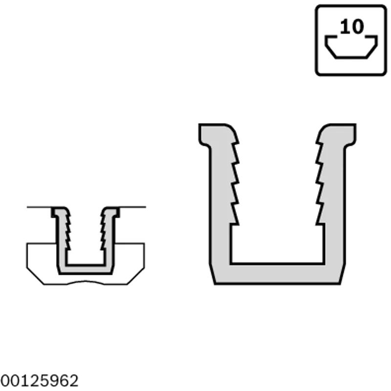 SLOT PROFILE 10 L=2000MM GY — photo 3 of 5