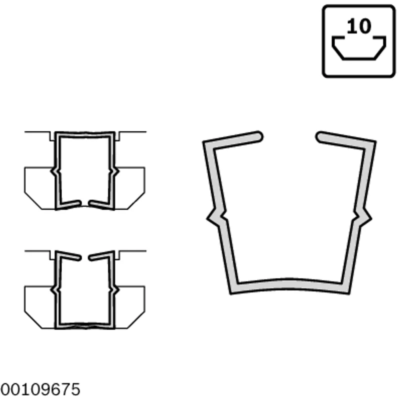 SLOT PROFILE 10 L=2000MM GREY — photo 4 of 5