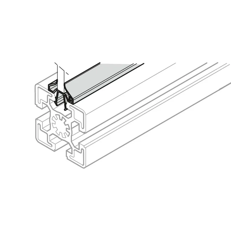 PROTECTIVE PANE PROFILE CLIP L=2000MM GREY — photo 4 of 8