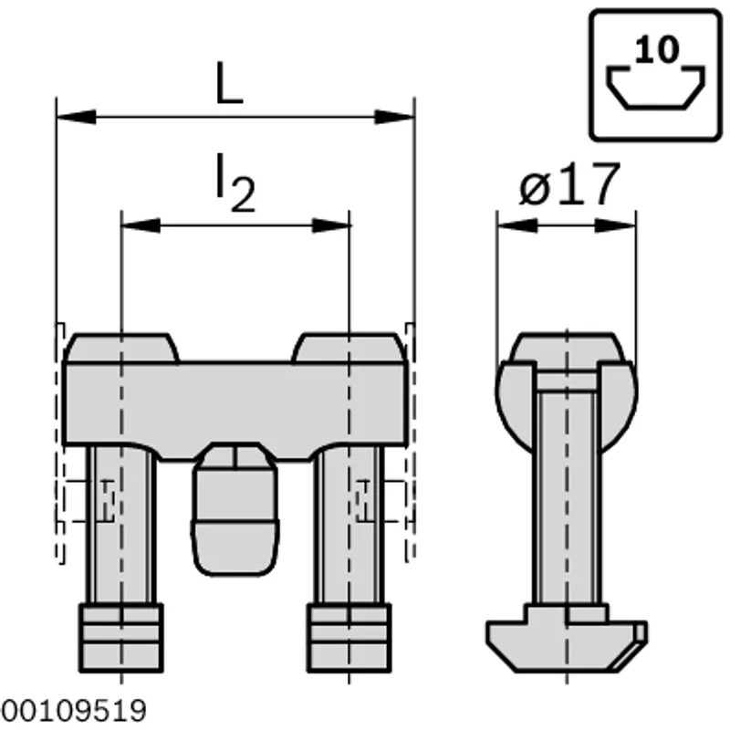 BOLT CONNECTOR 10 D17X80 — photo 2 of 3