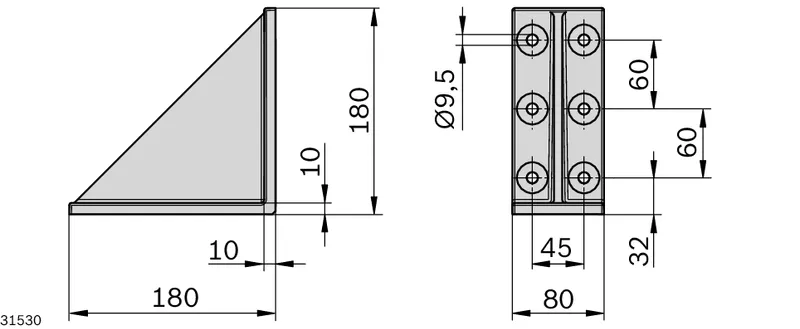 GUSSET 180X180 DYNAMIC LOAD — photo 3 of 3