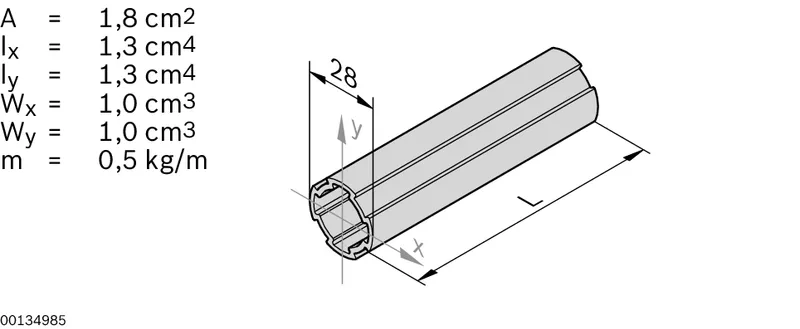SECTION TUBE D28L L=6170 — photo 2 of 2