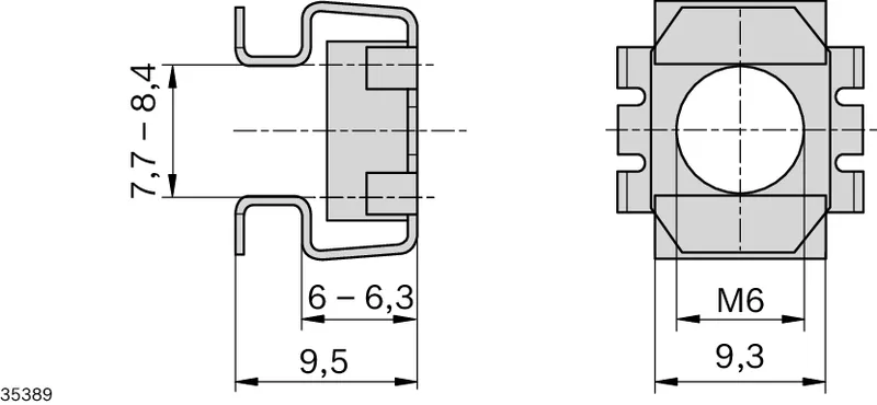 CAGE NUT M6 — photo 2 of 3