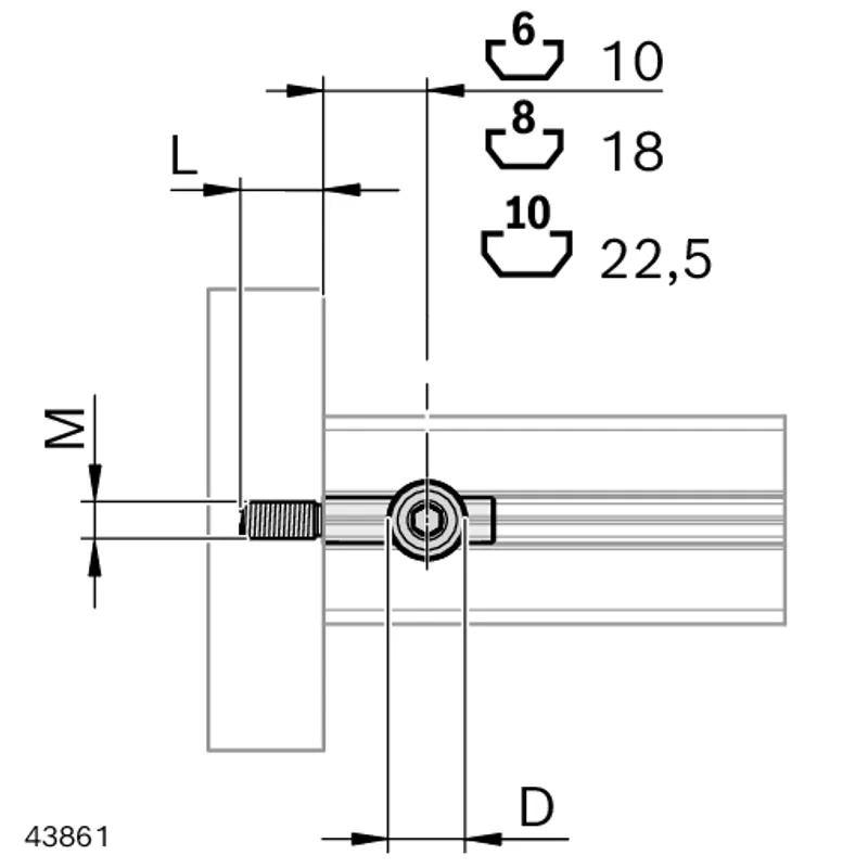 QUICK CONNECTOR N10, M8 — photo 2 of 4