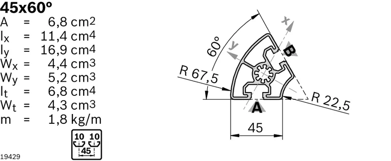 STRUT PROFILE 45X60G 20X6070MM — photo 3 of 3