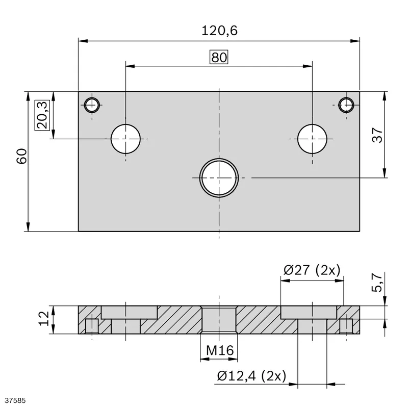BASE PLATE CGP 60X120 — photo 2 of 3