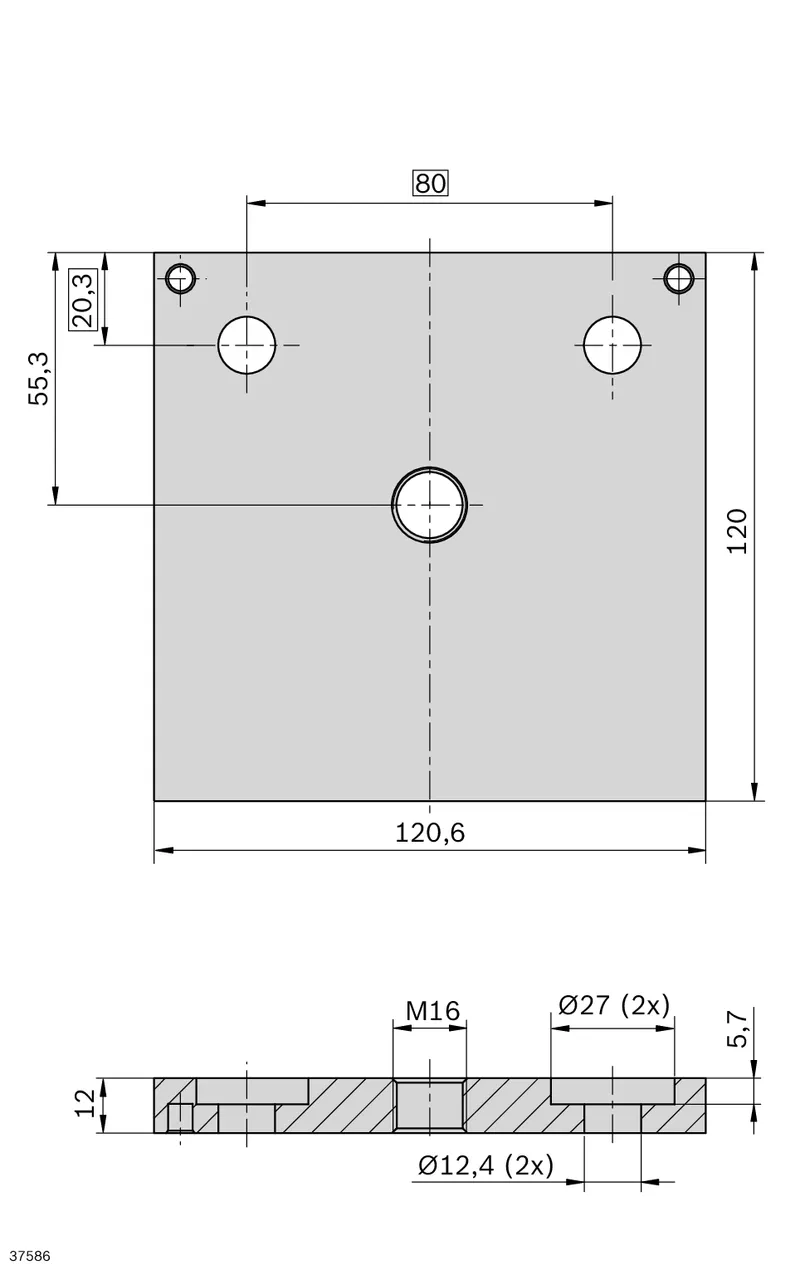 BASE PLATE CGP 120X120 — photo 2 of 3