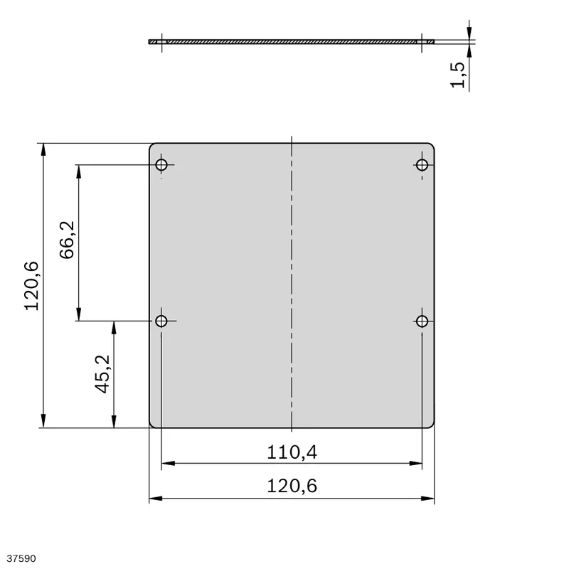 COVER PLATE CGP  120X120 — photo 2 of 3