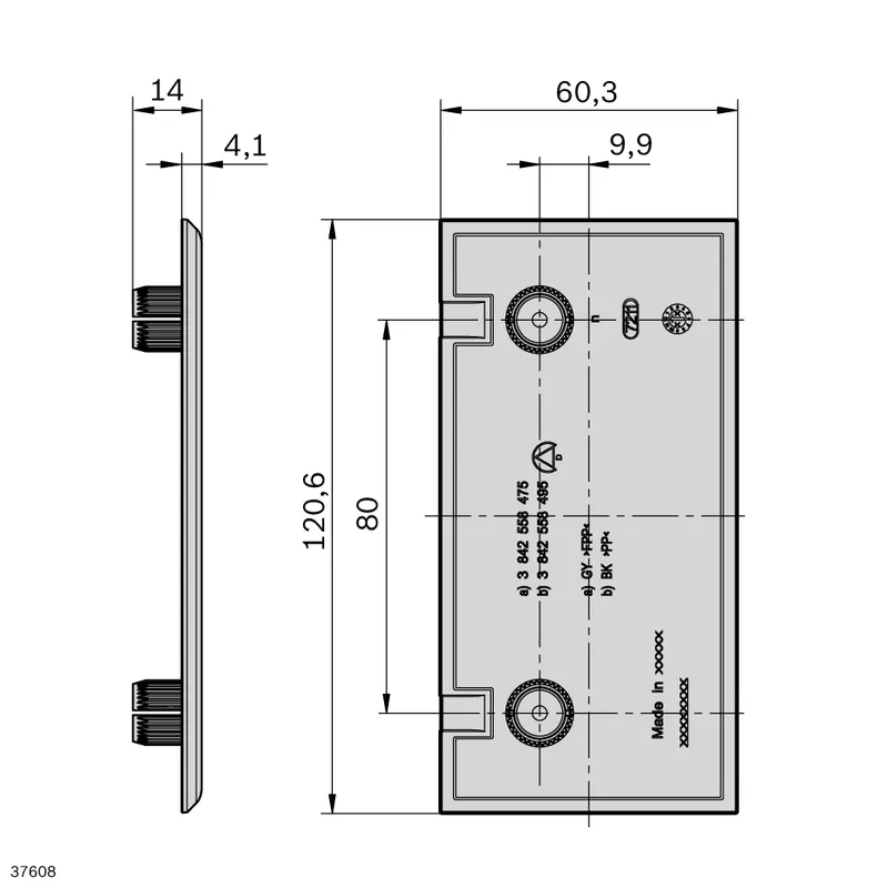 CAP COVER CGP 60X120 ESD — photo 2 of 3