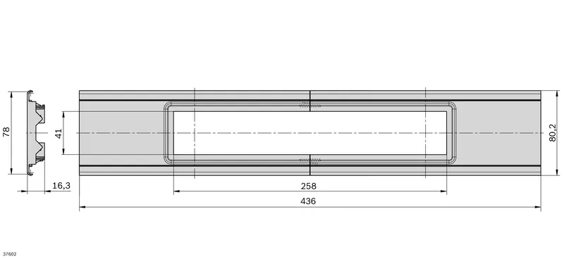 COVER SOCKET STRIP 80 GREY — photo 2 of 3