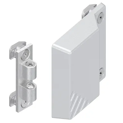 DOUBLE BALL DETENT LATCH 10  80X80X18 SILVER