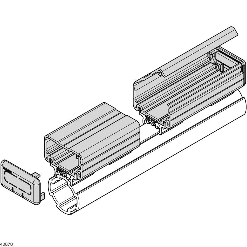 CABLE DUCT 34X20  L=2000 GREY — photo 4 of 5
