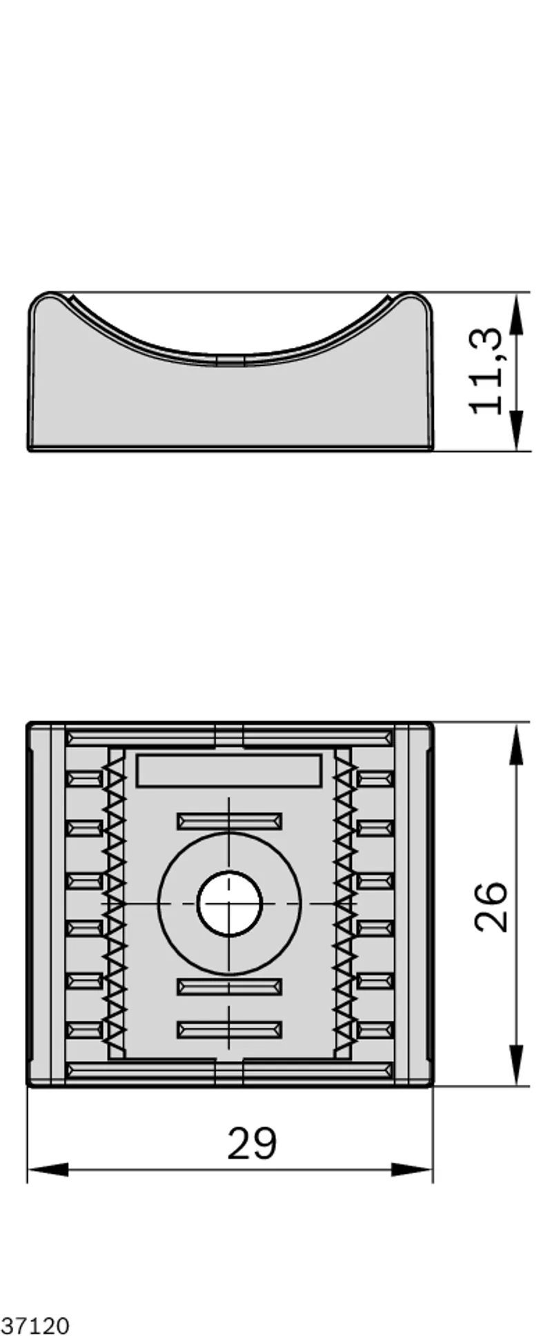CABLE BRACKET LOOP FLAT — photo 3 of 4