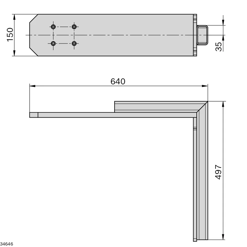 ATTACHMENT BRACKET CASE LIFTER L/R — photo 2 of 4