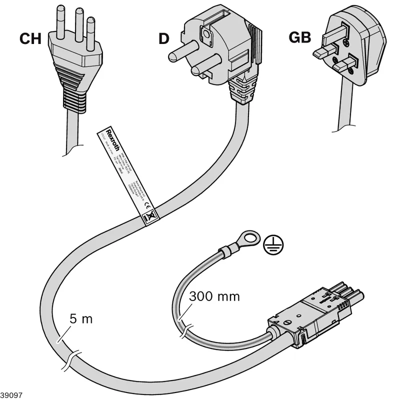 MAINS CABLE GB HD-GST+PE 5M — photo 3 of 3