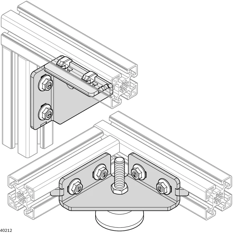 METAL BRACKET 103X103X37 D12,5 — photo 3 of 3