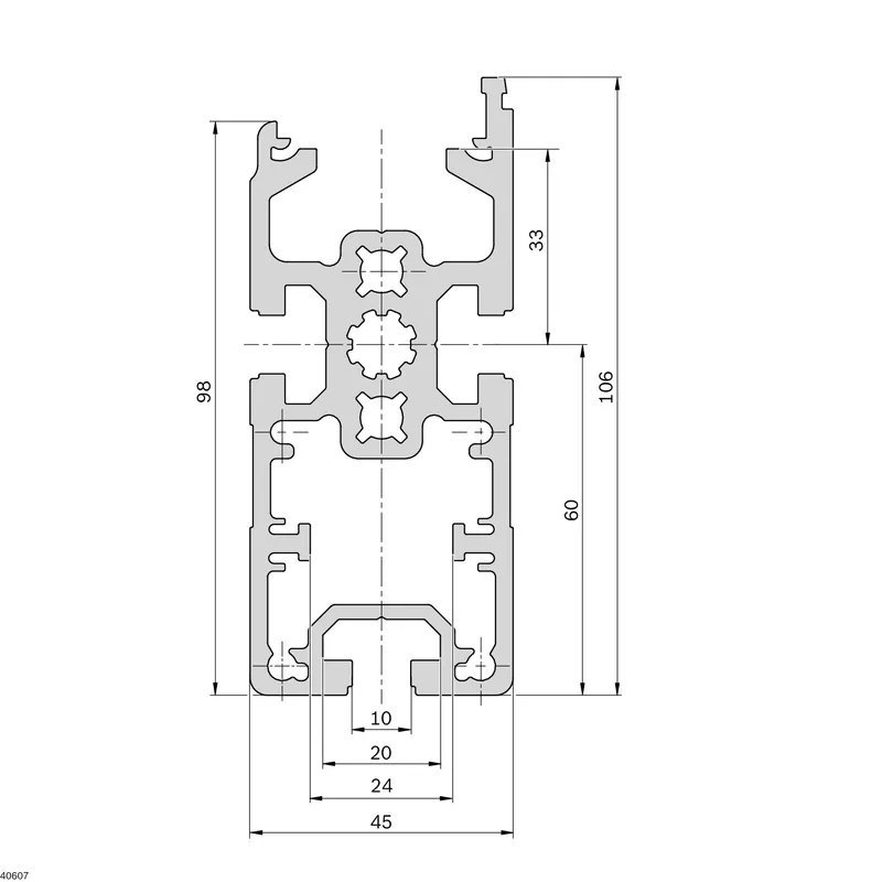 SECTION PROFILE SP 2/C-100 12X6070MM — photo 2 of 3