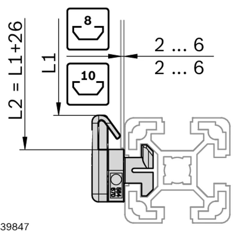 PLATE HOLDER 10, QUICK  0° 2-6MM — photo 3 of 4