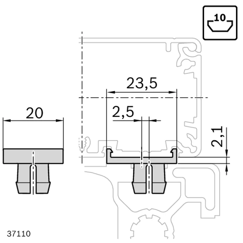 ASSEMBLY BASE 10 ASYMMETRIC ESD — photo 2 of 2