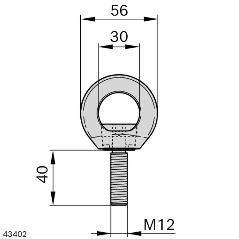 LIFTING EYE BOLT M12X40 — photo 4 of 4