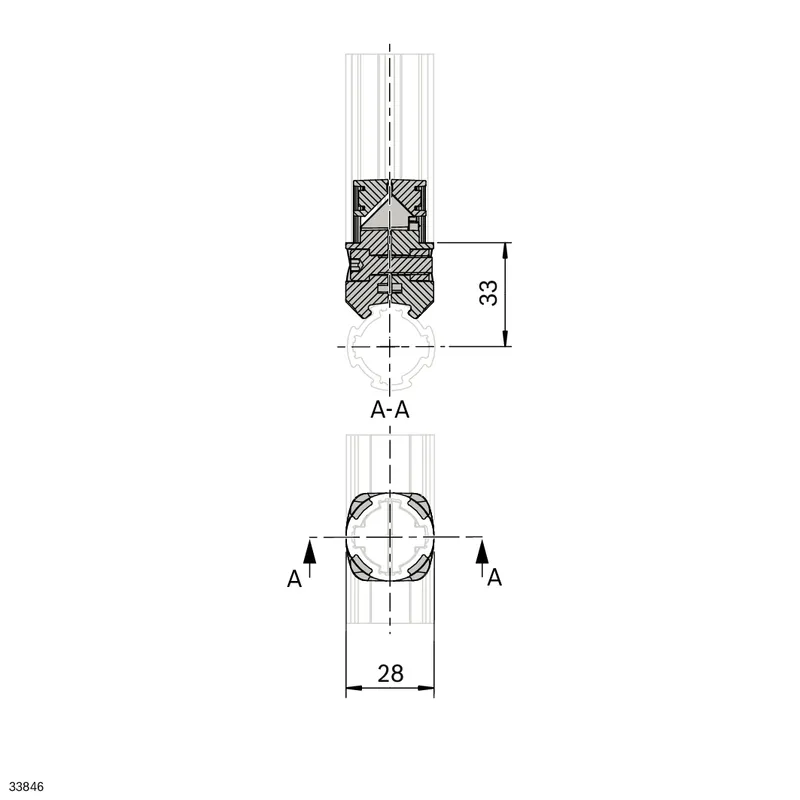 CONNECTOR D28L 90° INNER — photo 2 of 3
