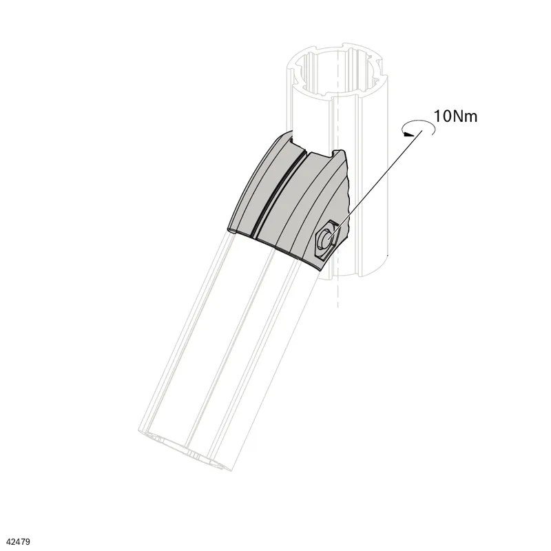 CONNECTOR D28L 45° INNER — photo 2 of 3
