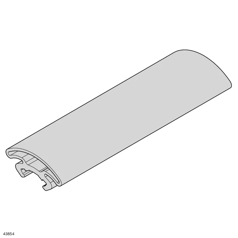 BUMPER D28L L=2000MM GREY — photo 4 of 4