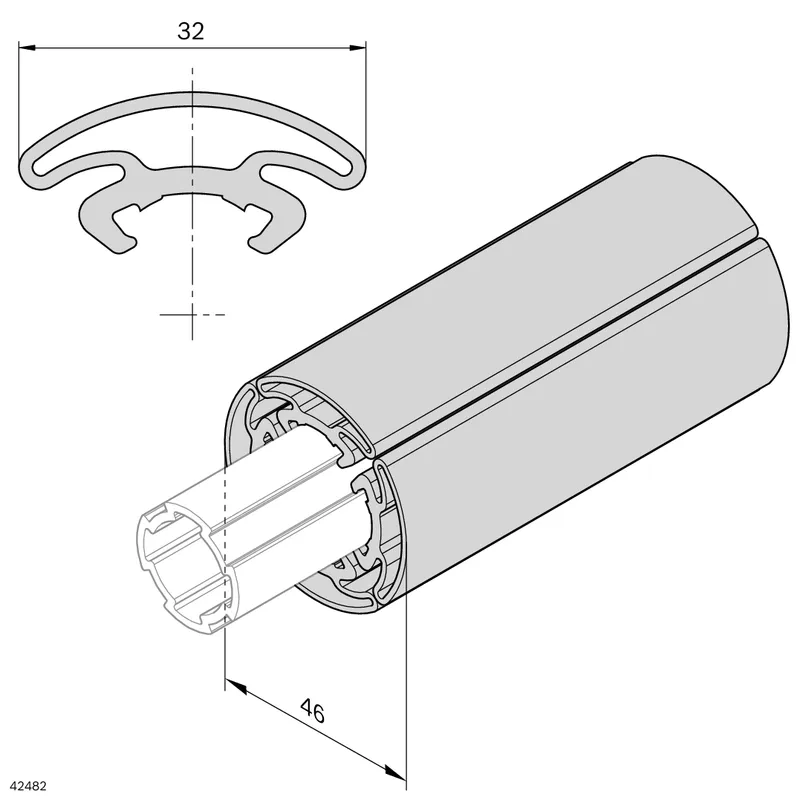BUMPER D28L L=2000MM ESD — photo 2 of 4