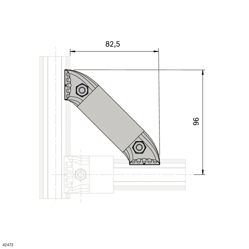 STRUT D28L 45° — photo 2 of 4