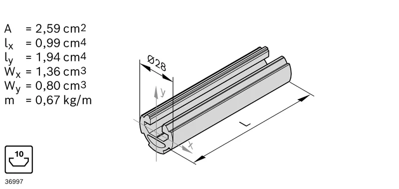SECTION TUBE D28L, N10 20X6070MM — photo 2 of 3