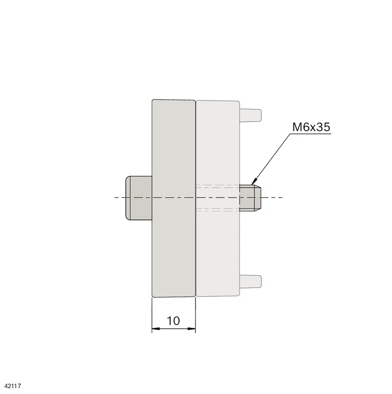 RANGE SPACER VF PLUS 45X45X10 — photo 2 of 2