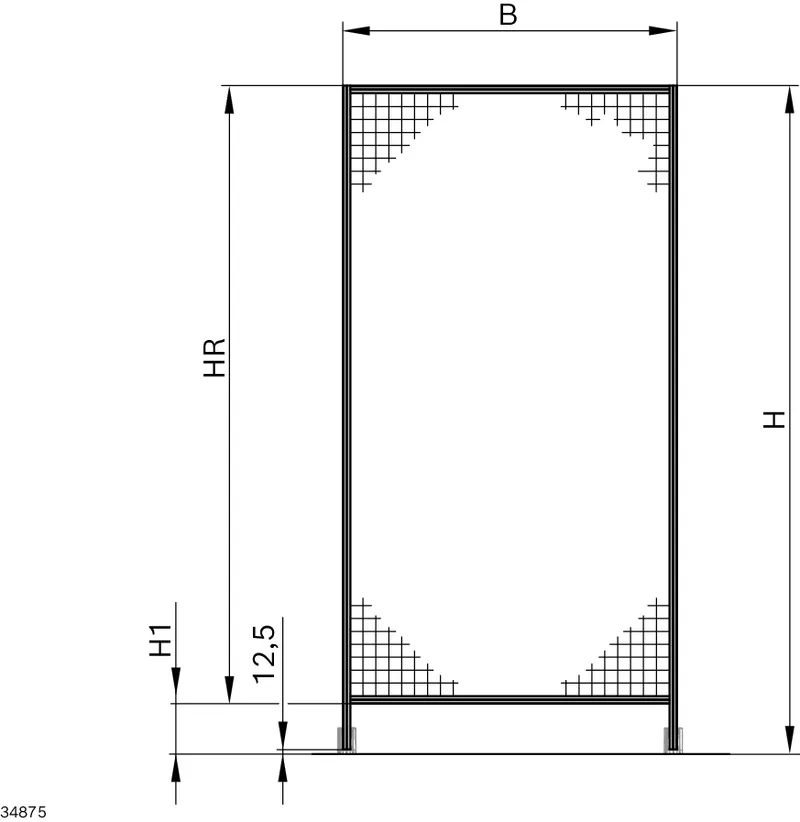 PROTECTION FRAME DF 1850X1000BL 994244 — photo 4 of 5