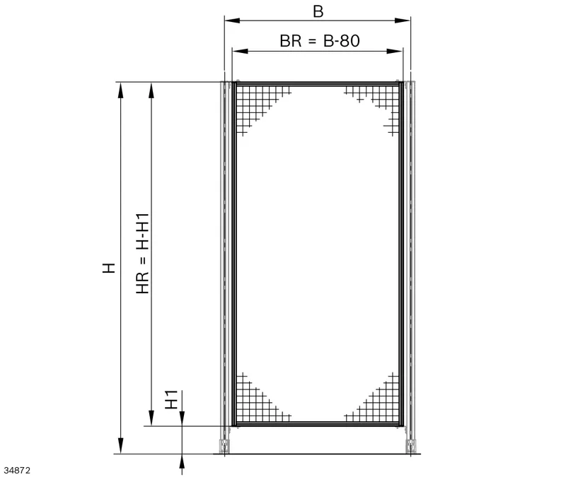 PROTECTION FRAME HF 1850X1000   994247 — photo 4 of 5