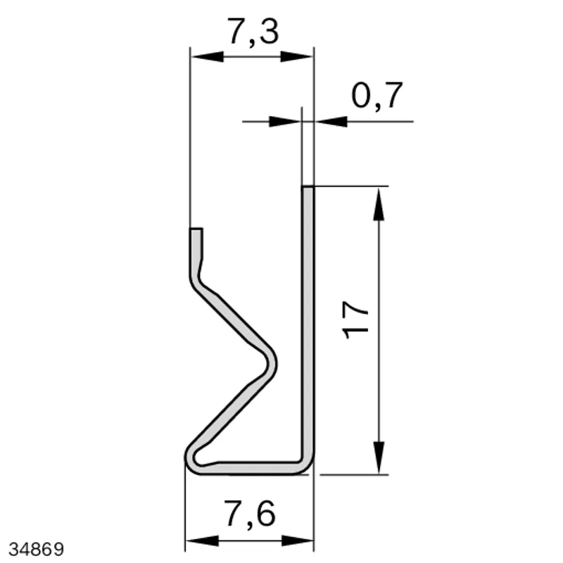CLAMPING PROFILE PG L=2000MM — photo 2 of 3