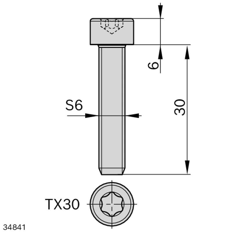 SCREW S6X30 PG — photo 2 of 2