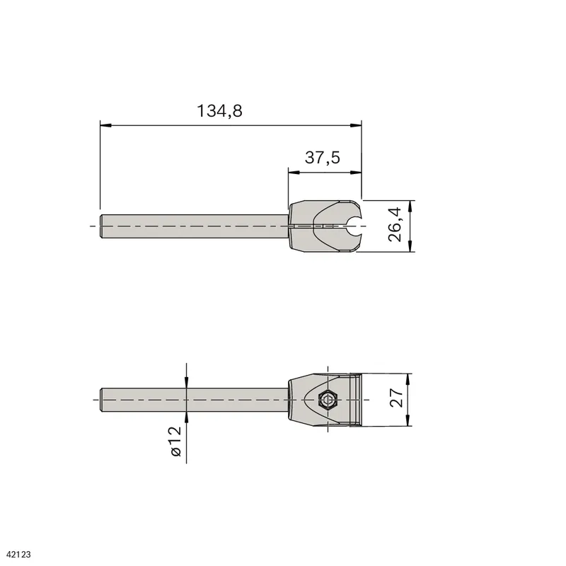 SUPPORT CLAMP VFPLUS D12 L80 — photo 2 of 2