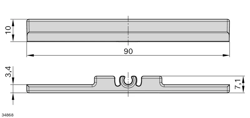 CLAMPING PIECE PG 8X10X90 — photo 3 of 3