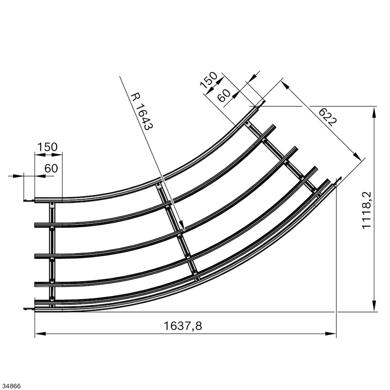 CURVE 622MB HOR AL 45°R1643 — photo 2 of 2