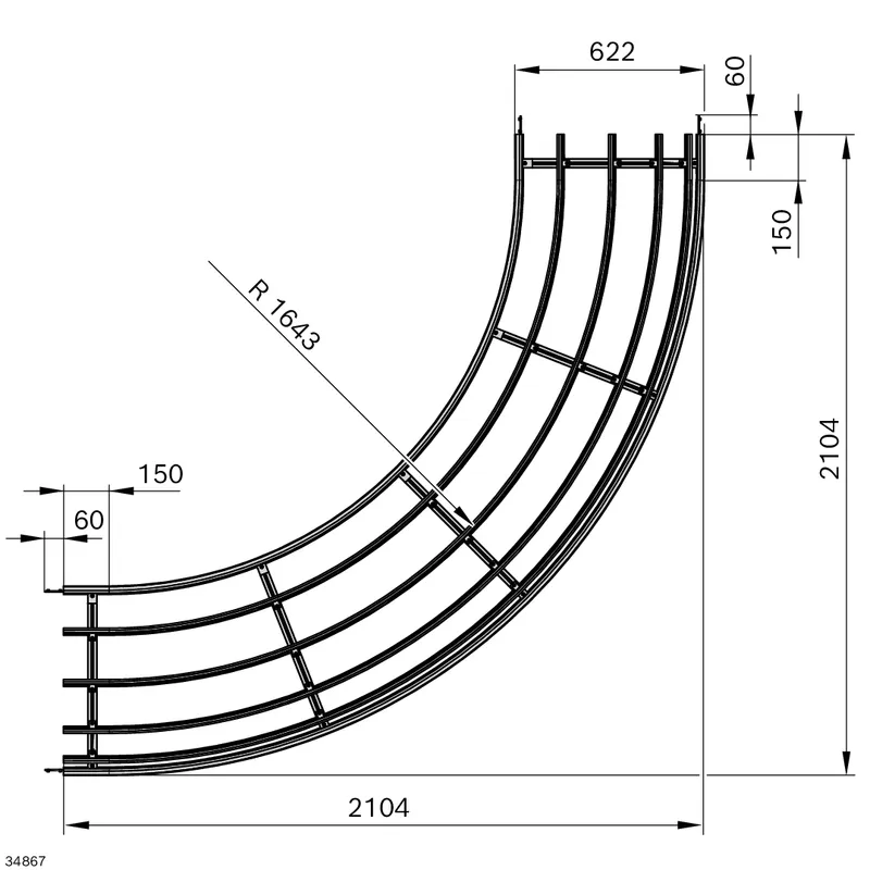 CURVE 622MB HOR AL 90°R1643 — photo 2 of 2
