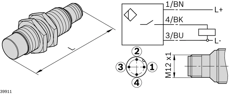 PROXIMITY SWITCH BES M18MG-PSC16F-S04G COMP — photo 2 of 2