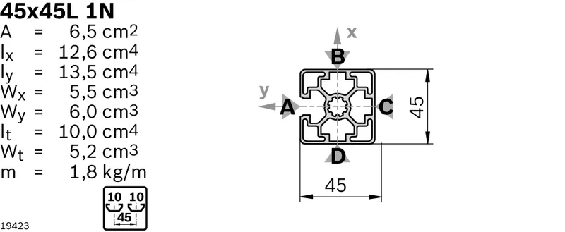 STRUT PROFILE 45X45L 1N — photo 3 of 3