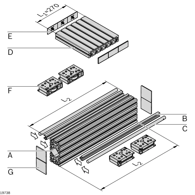 CLAMPING PROFILE LF20C — photo 1 of 4