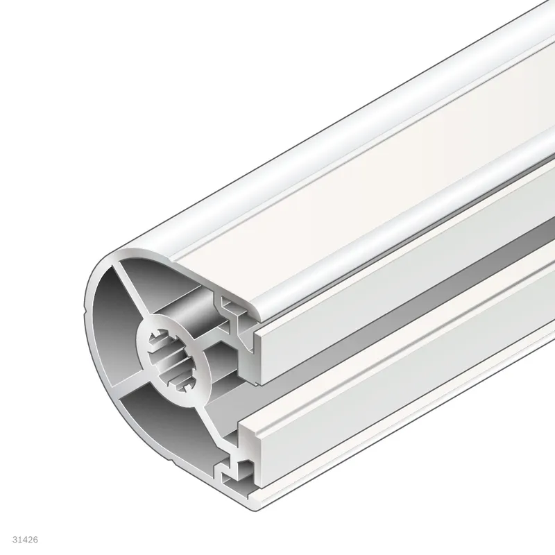 HALF-ROUND PROFILE 45X45HR M12/M12 — photo 1 of 3