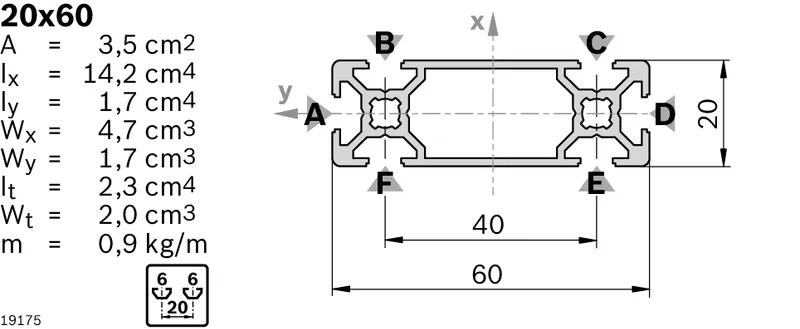 STRUT PROFILE 20X60             Q&E — photo 3 of 4