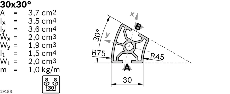 STRUT PROFILE 30X30G            Q&E — photo 2 of 3